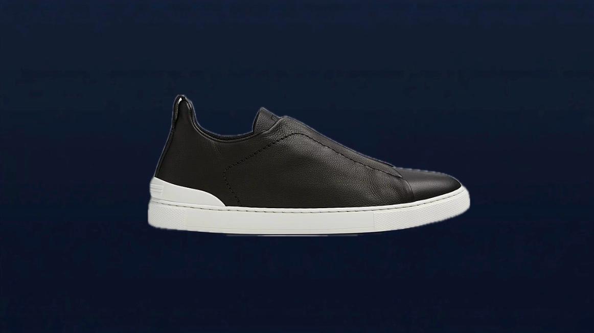 Zegna Triple Stitch Sneaker Negro
