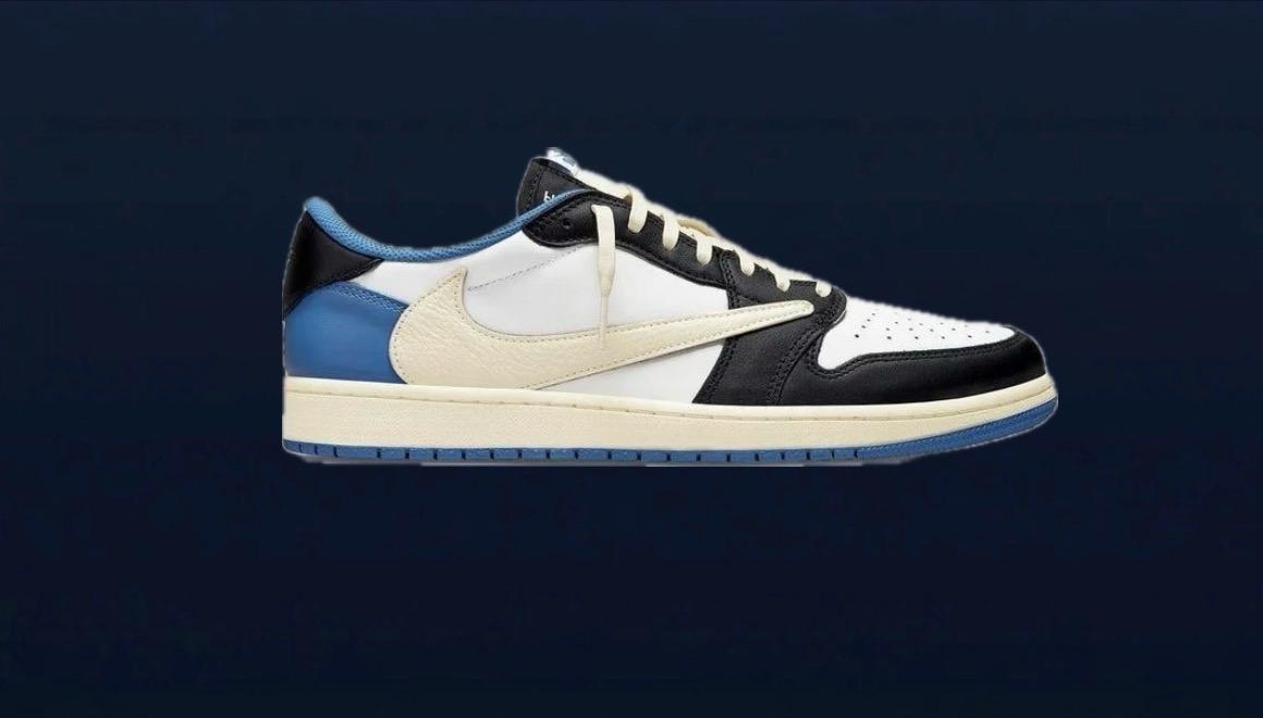 Travis Scott x Fragment x Air Jordan 1 Low OG "Military Blue"